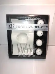Global Decor Professional Collection WAVE Egg Holder Set NEW