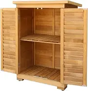 Gardeon Outdoor Storage Box Container Cabinet Bench, Wooden Tool Toy Deck Boxes Chest Garden Shed Storages Ottoman Chair Seat Patio Indoor Furniture, Removable Shelf Nature Wood
