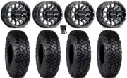 Raceline Trophy 15x6 Wheels Black 30" Intersect Tires Can-Am Maverick X3