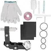 Glass Bottle Cutter Complete Kit, Tungsten Carbide Wheel Tool, 17 Piece Set with Safety Accessories for Wine Bottles, Jars