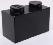 Lego 20x Black 1 x 2 Brick