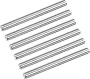 uxcell Fully Threaded Rod M12 x 140mm 1.75mm Thread Pitch 304 Stainless Steel Right Hand Threaded Rods Bar Studs 6 Pack