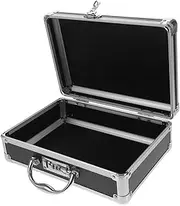 MUSISALY Aluminum Hard Case Toolbox Lockable Waterproof Multi-functional Storage Box for Diy Tools Carrying Case