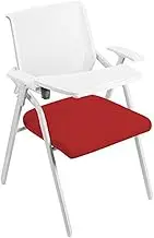 Latest Training Folding Chair Conference Chair with Writing Board Student Desk and Chair Integrated Multifunctional Stool Suitable for Outdoor Camping, Travel, Beach, picni (Color : Red)