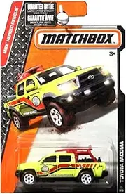 MBX Heroic Rescue 75/120 - Yellow Toyota Tacoma (Beach Patrol) 1:64 Scale Collectible Die Cast Metal Toy Car Model by Matchbox