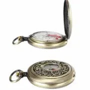 Retro pocket watch bronze compass