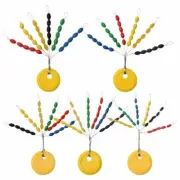 150x Rubber Float Stops Space Beans Oval Stopper Line Buoy Fishing Bobber Float