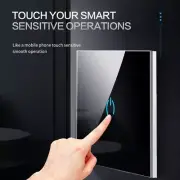 Light Touch Switch Sensor EU Standard Tempered Crystal Glass Panel 4 Color