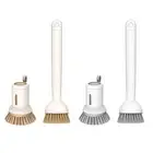 2 Pcs Ergonomic Cleaning Brushes for Kitchen with Soap Dispensing Feature