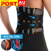 Lumbar Lower Back Support Brace Orthosis Posture Waist Belt Trimmer Pain Relief