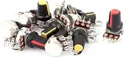 Aexit 10pcs (Potentiometer) 20K Ohm 3 Terminals Rotary Knob Audio Single Linear (43ry647qf273) Potentiometer Pot