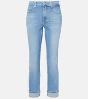 [7 For All Mankind] 7 For All Mankind Mid-rise skinny jeans UK 14 blue