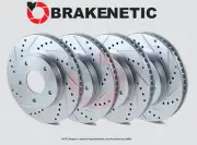 FRONT+REAR BRAKENETIC Sport Drilled Slotted Brake Disc Rotors 30.51052.12 (for: Hyundai)