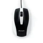 Verbatim Americas Llc 99740 Bravo Corded Notebook Optical Mouse White