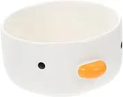 Cabilock Adorable Ceramic Dessert Bowl Pudding Snack Storage Plate for Home One Molding Design Multifunctional Food Bowl for Fruits Salads Soups