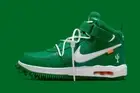 Size 11 - Nike Off-White x Air Force 1 SP Leather Mid Pine Green NIKE