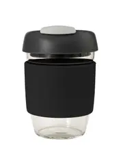 Glass Go Cup (Black/Charcoal/Grey) - 355mL