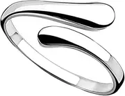 [COLLBATH] Smooth Opening Ring Fashionable Present Rings The Ring Hoops Band Stackable Jewelry for Ladies Fidget Multiple Bracelets Women Gold Open Ring Copper Ring Open Finger Ring