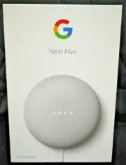 Google Home Nest Mini 1st Generation Gray - Smart Speaker w/ Power Cable