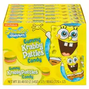 Spongebob Squarepants Krabby Patties Gummy Candy Theatre Box 72g X 12 Boxes