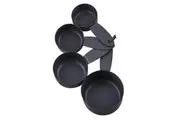 4pc Ladelle Essentials Measuring Cups Kitchen Cooking Utensil Set Charcoal