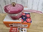 Le Creuset Signature Saucepan Berry 16cm 1.5Qt One-handed Pot Pink Cast Iron NEW