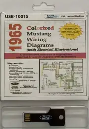 1965 Colorized Ford Mustang Wiring Diagrams (USB)