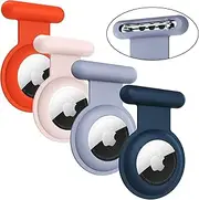 Airtag Holder for Kids Hidden-4 Pack Apple Airtag Holder, Kids GPS Tracker Case, The Hidden Air Tags with Pin, Suitable for Children, Elderly, Backpack, Luggage