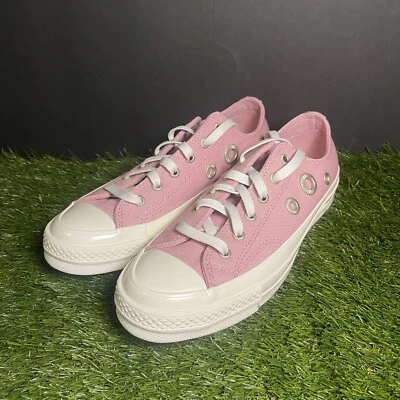Converse Chuck 70 Metal Rings Women Sz 8.5 Lotus Pink Lo Top Sneakers A11177C