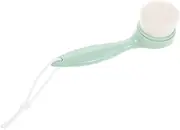 DONFAMDS Facial Scrubber Brush for Home Travel Gentle Soft Bristles for Face Cleansing Long Handle Design for Members Face Cleaning Brush for Women