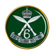 6th Queen Elizabeth's Own Gurkha Rifles, British Army Pin Badge