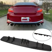 For Honda Accord Gloss Black Rear Lip Bumper Diffuser Shark Fin 7 Wing Spoiler (for: Honda Civic)