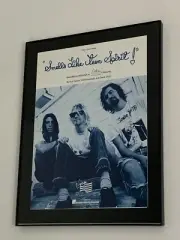 NIRVANA KURT COBAIN FRAMED Art Sheet music - NEW - RARE - Out of Print