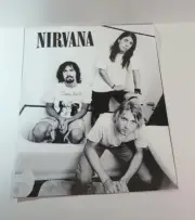 NIRVANA 6pc Canvas Prints of 8 X 10 Inch No Frame Rock Black & White + Color