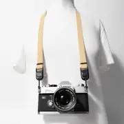 Khaki Cotton Slim 42" Camera Strap w/ Black Peak Design Anchors / Hand Crafted