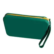 Cosmetic Bag Zipper Closure Portable Silicone Makeup Storage Bag with Detachable Strap for Home Travel
