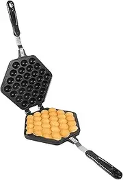 Bubble Waffle Maker Pan Stove Top Waffle Iron Non-Stick Belgian Waffle Maker Maker Crepe Maker Waffle Baker for Snacks Breakfast Lunch