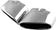Compatible For BMW X5 E70 Car Decoration Flat Chrome Stainless Steel Car Muffler Exhaust Tail Throat Liner Tip