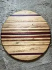 Hand Made Multi/Color Wood Lazy Susan Cutting or Charcuterie Board 24”