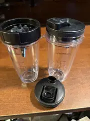 Ninja Blade & 2 Single Serve Cups & 2 Lids BL660 BL663