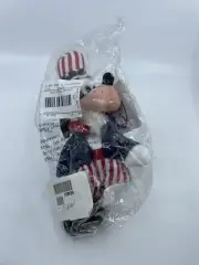 The Disney Store Uncle Sam Goofy bean bag plush figure-New-w/Tag-Vintage 1990's