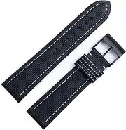 [SKXMOD] Watchband 22mm For Breitling Avenger Soft Checkered Pattern Leather Watch Band Strap