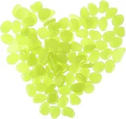 Kisangel Dark Pebbles 100pcs Fish Tank Stones for Decor for Outdoor Yard Landscape and Fairy Gardens
