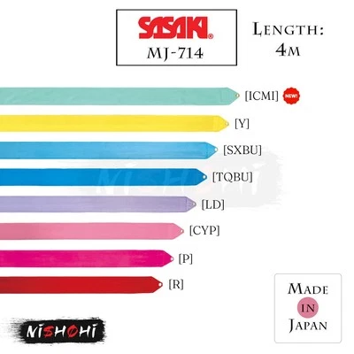SASAKI - MJ-714 - Rayon Ribbon (4m) - Rhythmic Gymnastics