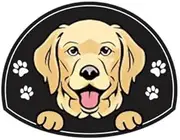 Personalized Stainless Steel Dog ID Tag Name Plate Anti-Lost Pet Name Tag Pendant Custom Engraved Cat and Dog Nameplate Label Pet Collar Supplies Accessories,Golden Retriever,Gold