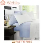 Ramesses 2000TC Bamboo Single Bed Sheet Set Hypoallergenic Sheets - Steel Blue
