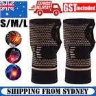 Copper Wrist Hand Brace Support Carpal Tunnel Sprain Arthritis Compression Glove