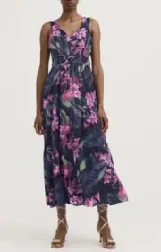 Witchery Dress 4 Floral Fit & Flare Maxi MIDI Sleeveless BNWT RRP $249.95