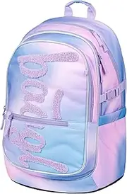 [Baagl] Children's Backpack, School Backpack for Children with Ergonomically Shaped Back, Chest Strap and Reflective Elements, Sky