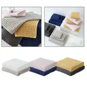 Waffle Weave Towels in White Pink Brown Grey Yellow Color Options Three Pieces